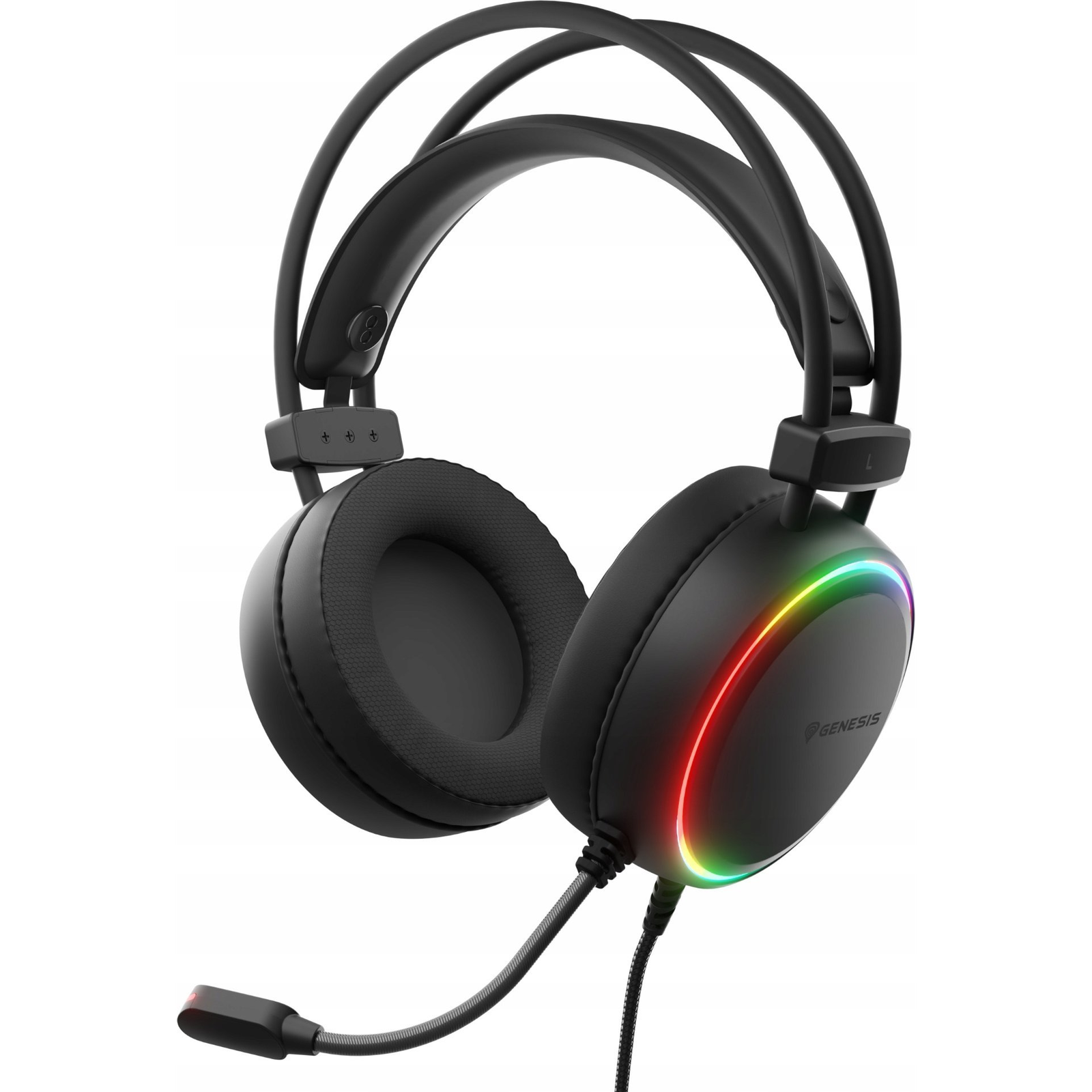 Casque de jeu USB NATEC Genesis Neon 613 G2 RGB noir (NSG-2307)