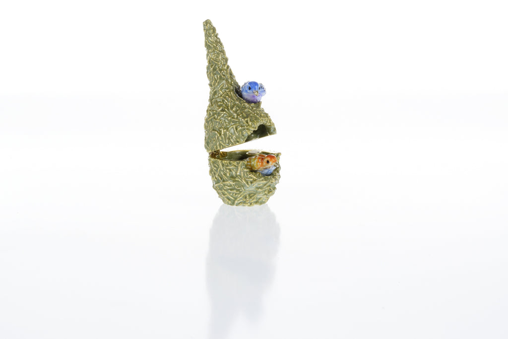 Two love Birds in a nest  Trinket Box-3