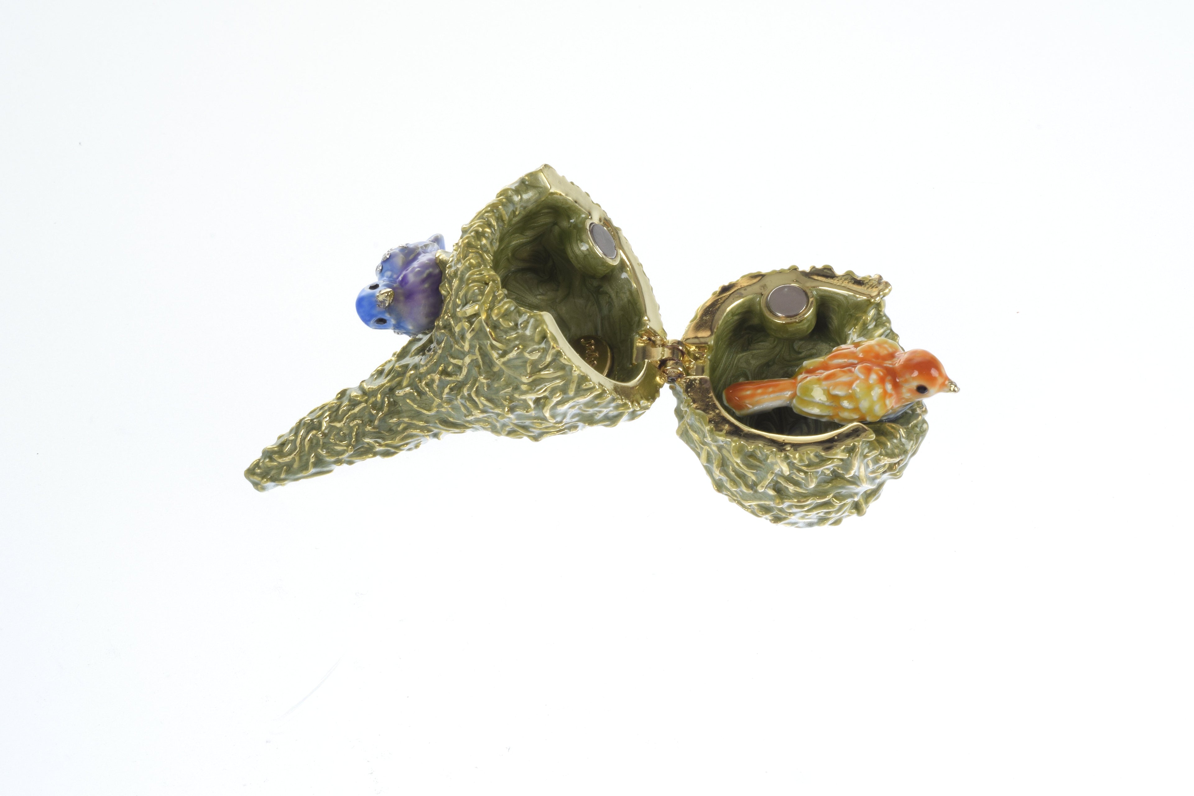 Two love Birds in a nest  Trinket Box-4