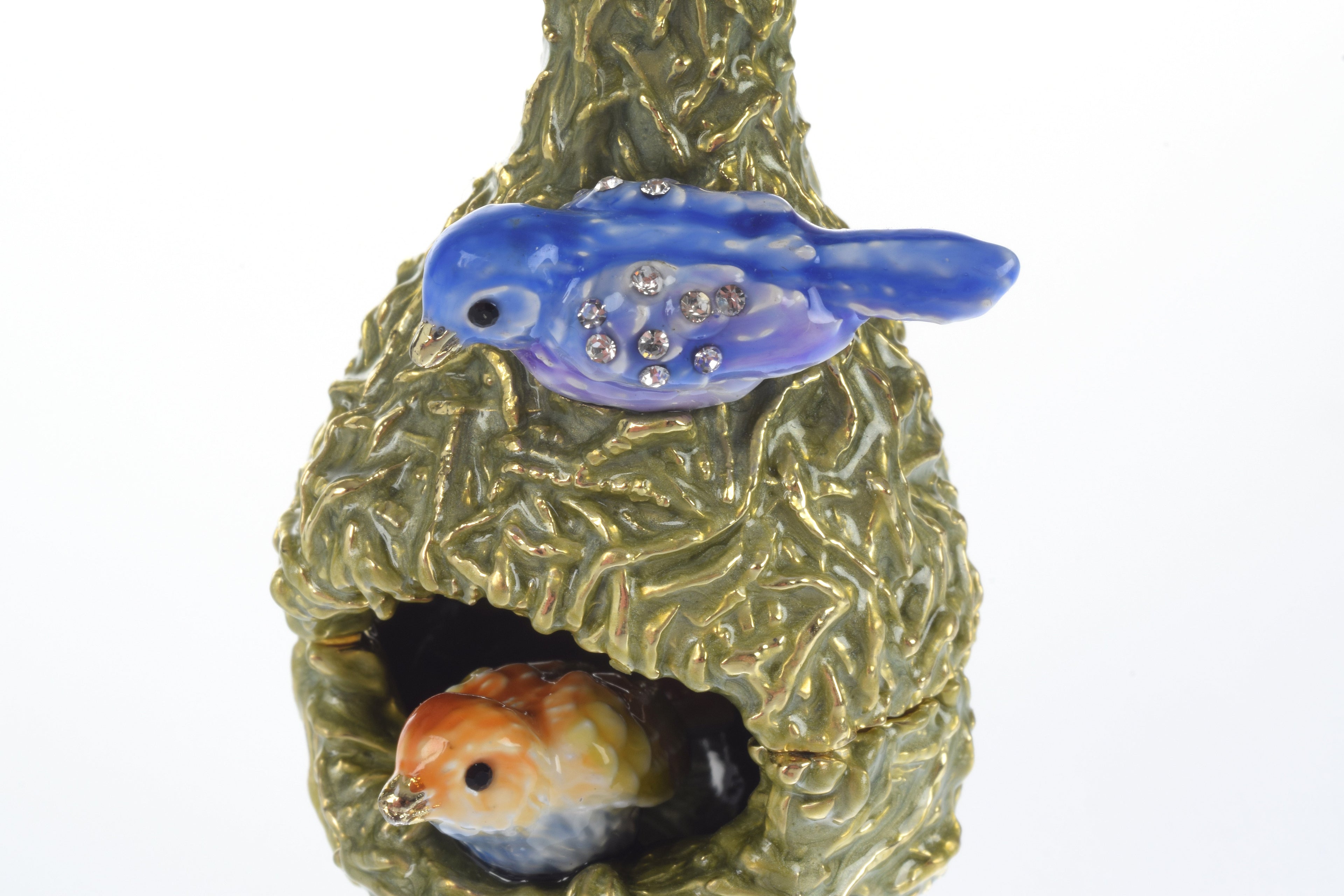 Two love Birds in a nest  Trinket Box-1