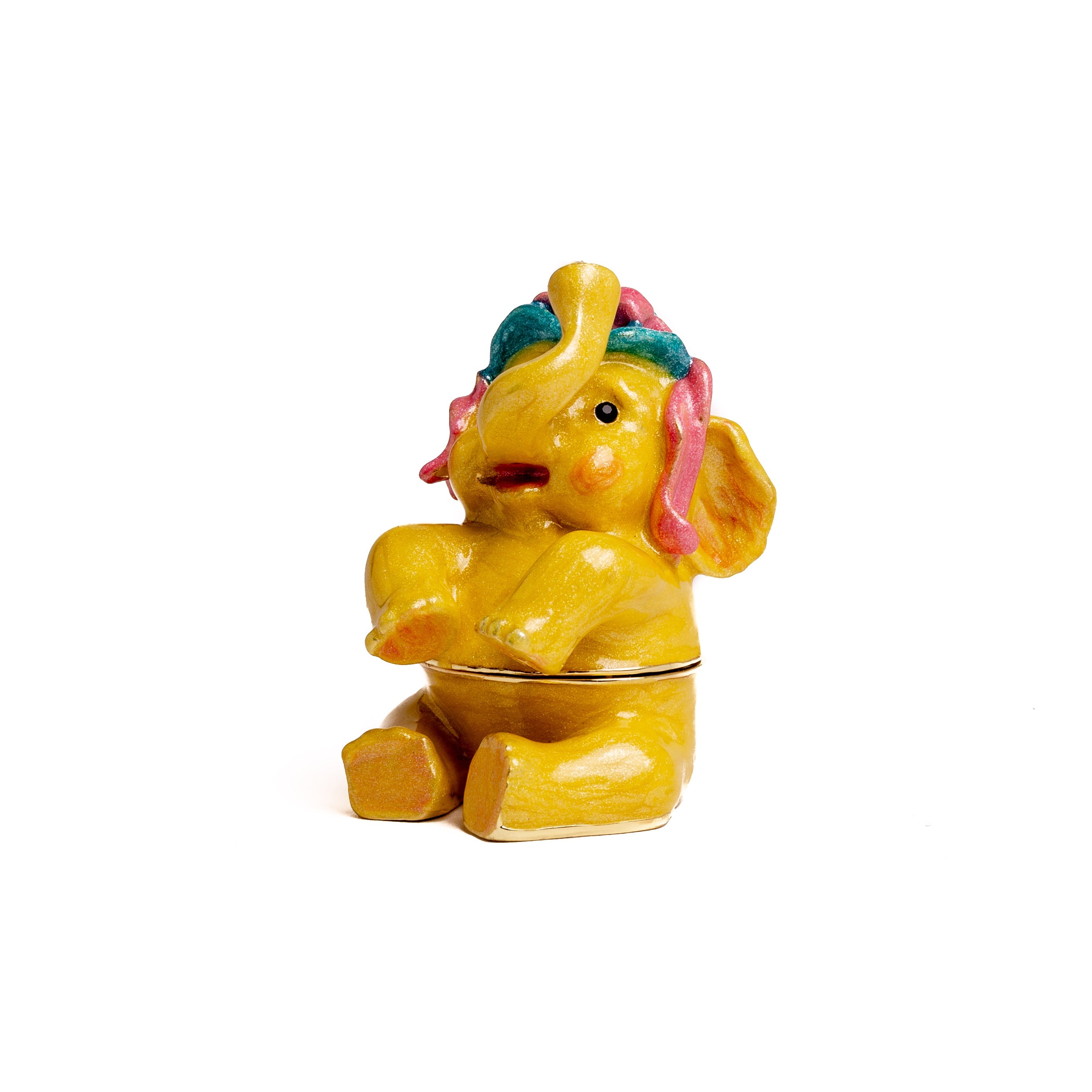 Sitting  Yellow Elephant-2
