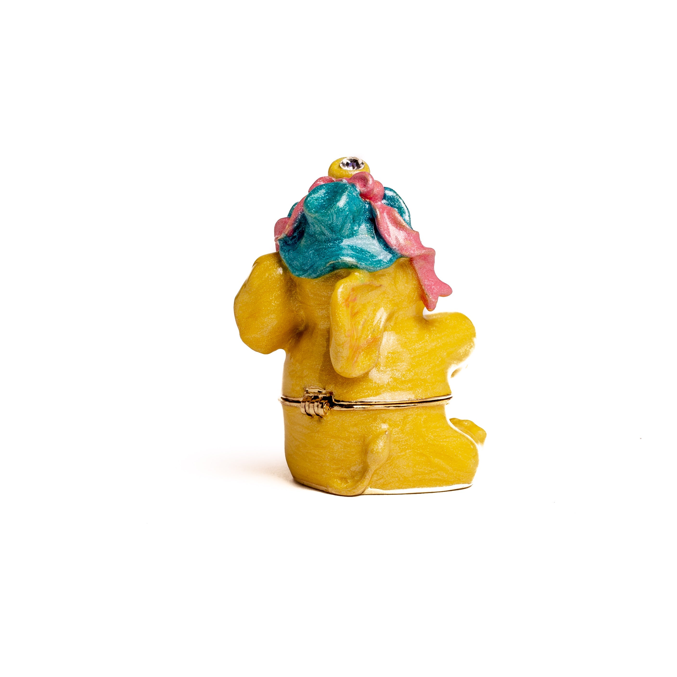 Sitting  Yellow Elephant-3