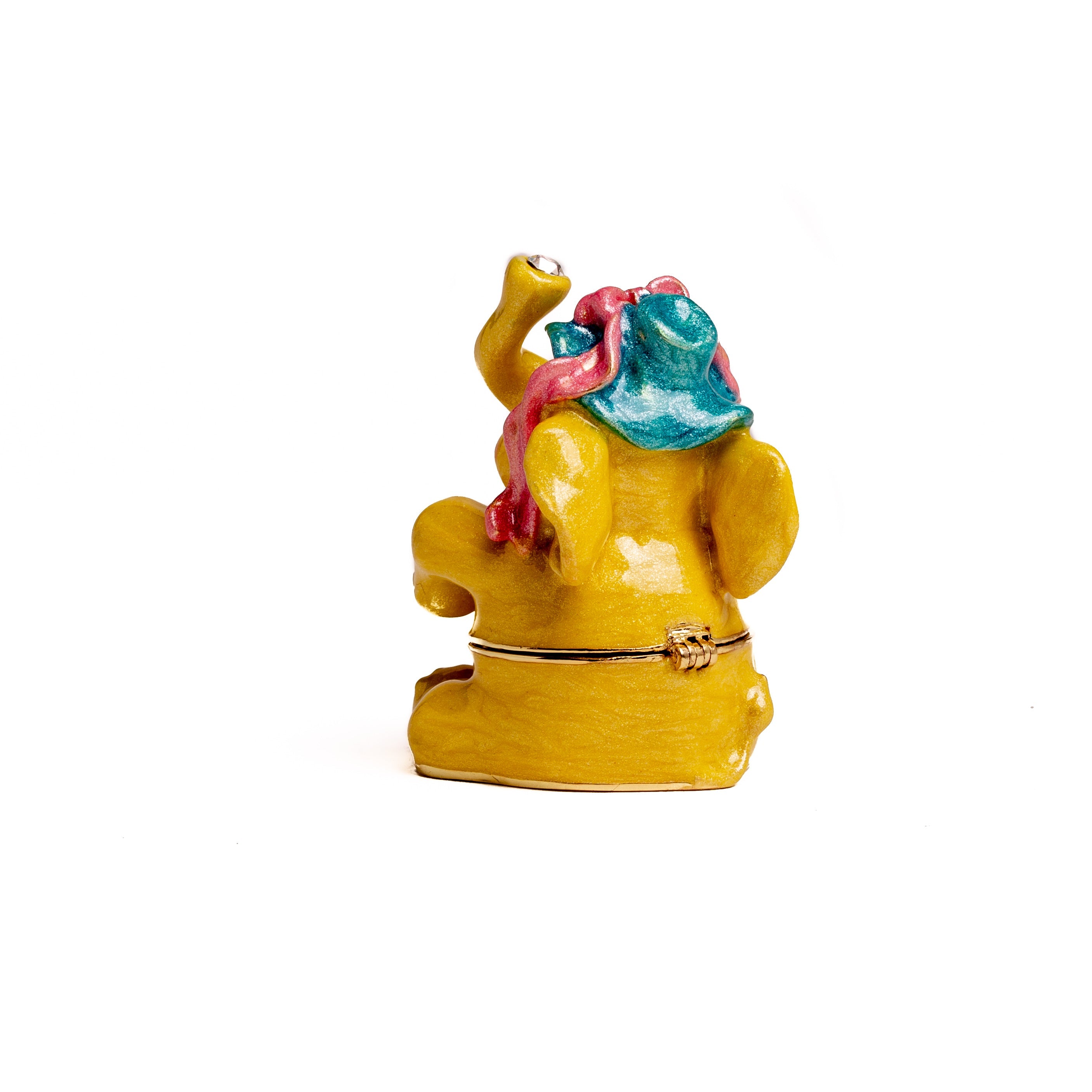 Sitting  Yellow Elephant-4