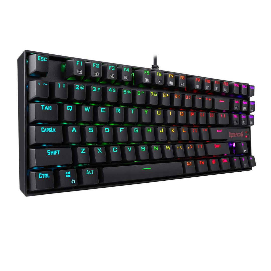 Clavier, Redragon, USB, Noir (K552RGB-1_BLUE_HU)