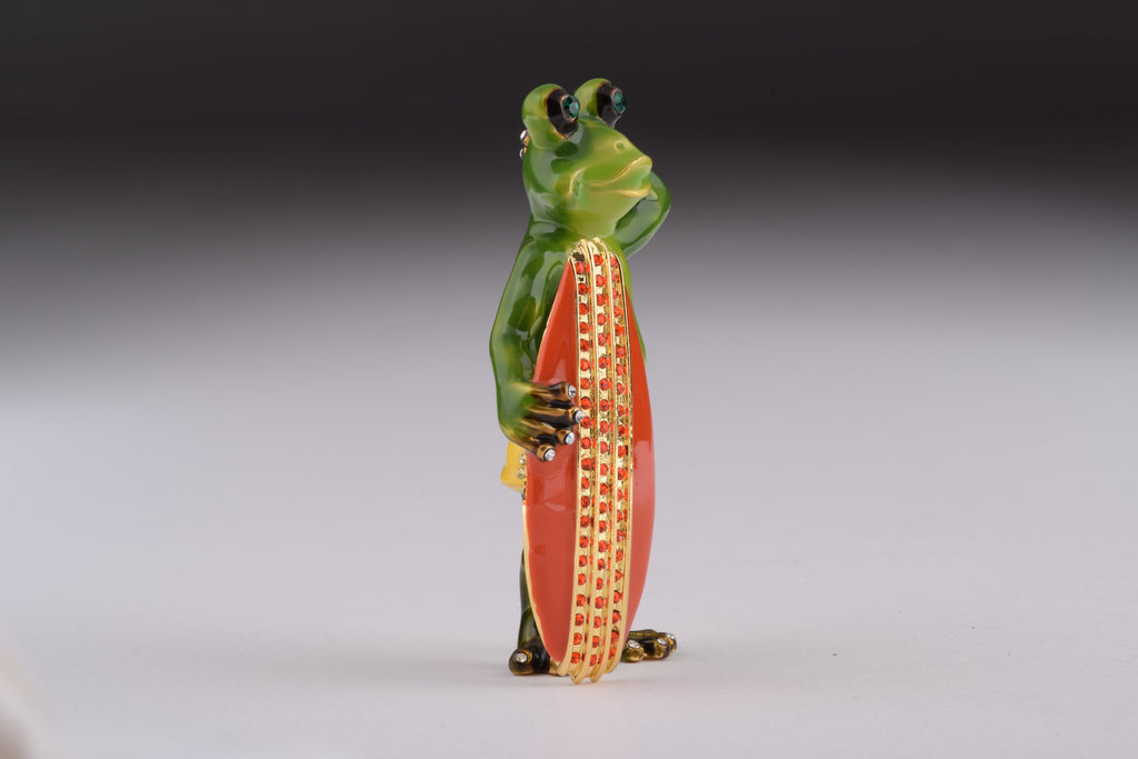 Frog Holding a Surfboard-2