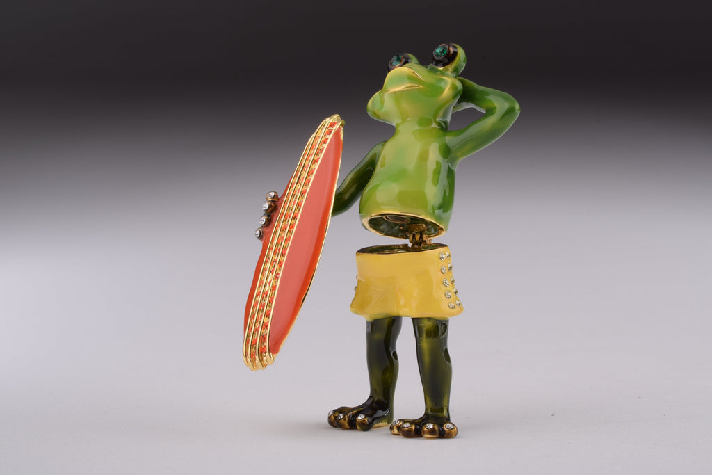 Frog Holding a Surfboard-4