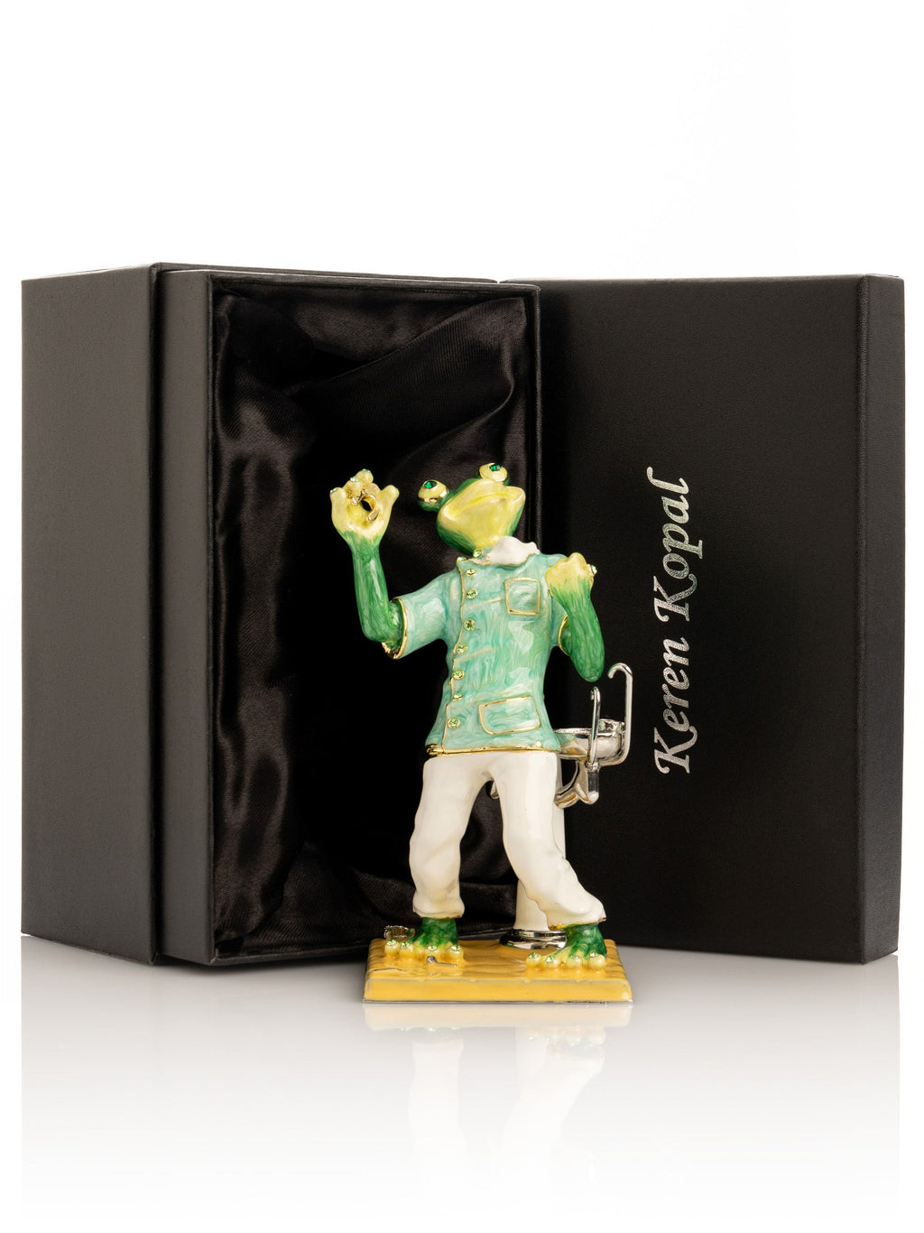 Green Dentist Frog Trinket Box-3