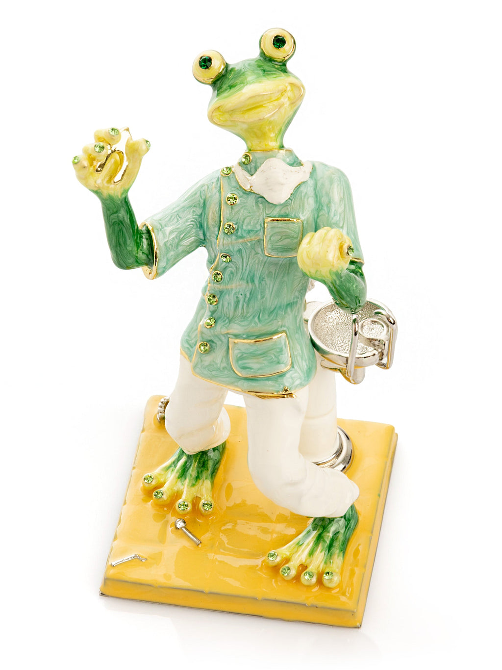 Green Dentist Frog Trinket Box-2