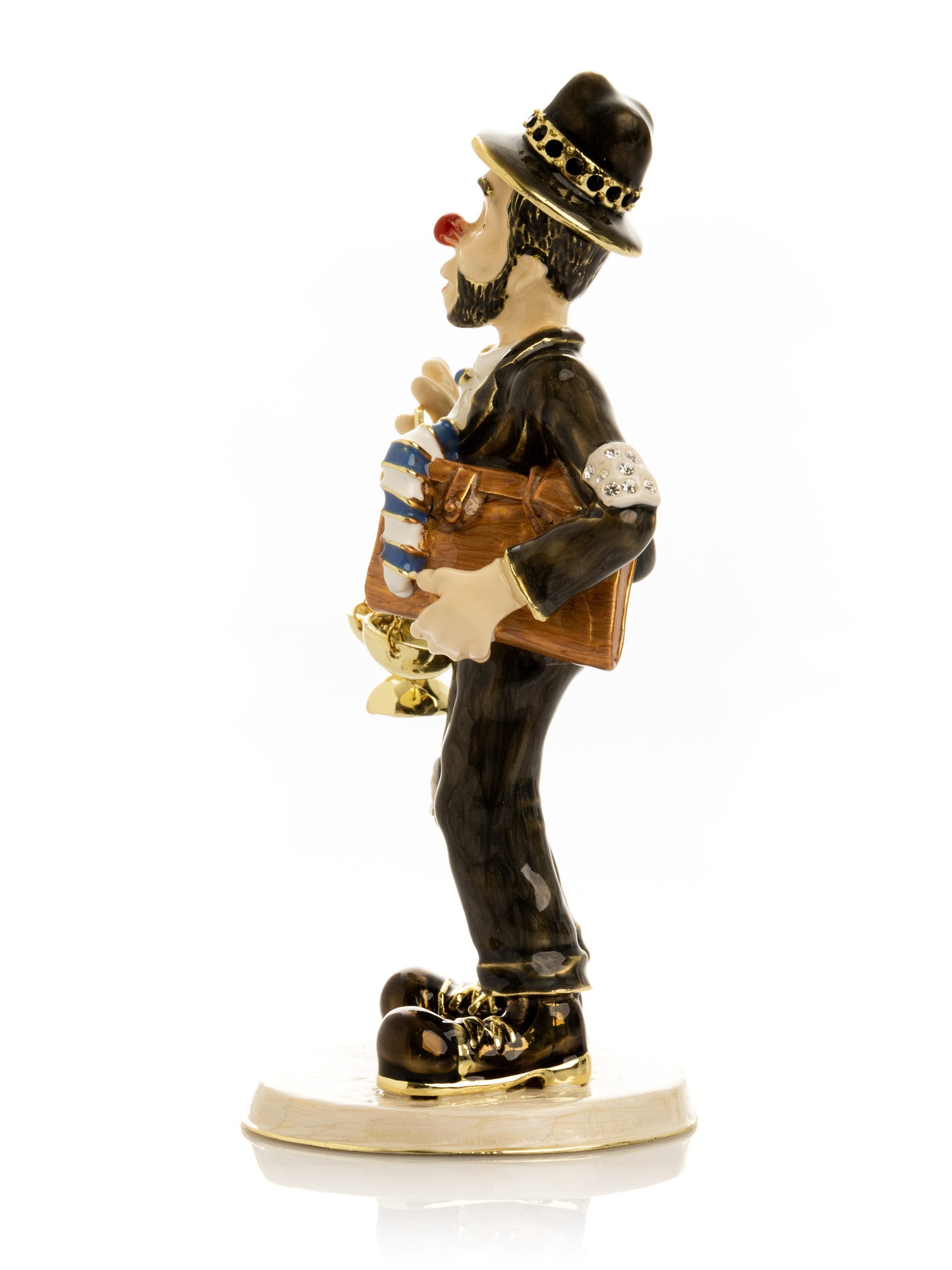 Clown Lawyer Trinket Box with Book & Scales of Justice-3