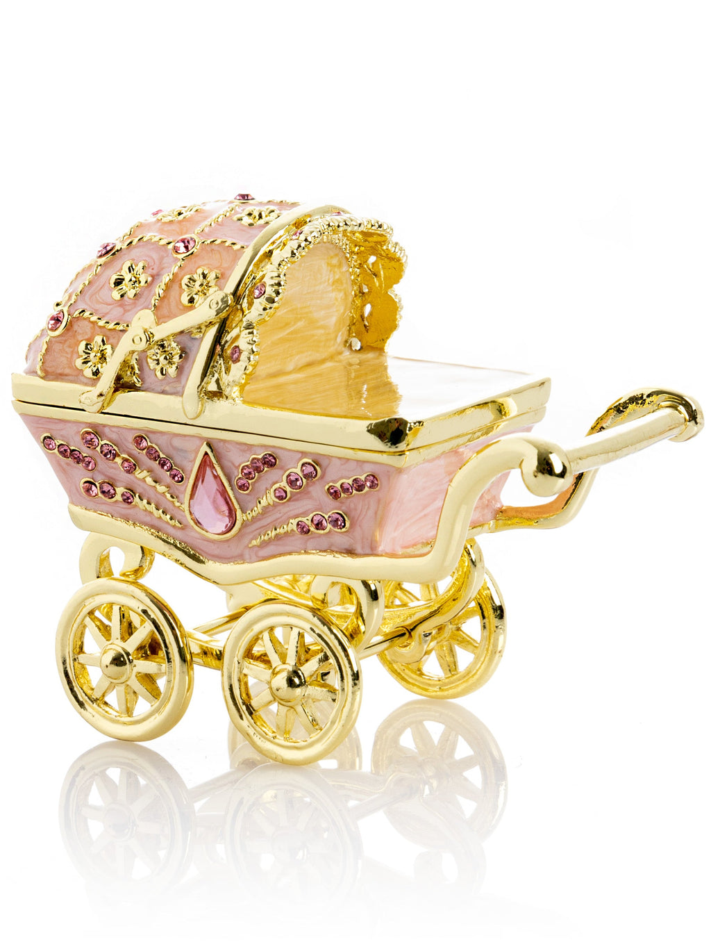 Pink Baby Carriage Trinket Box-0