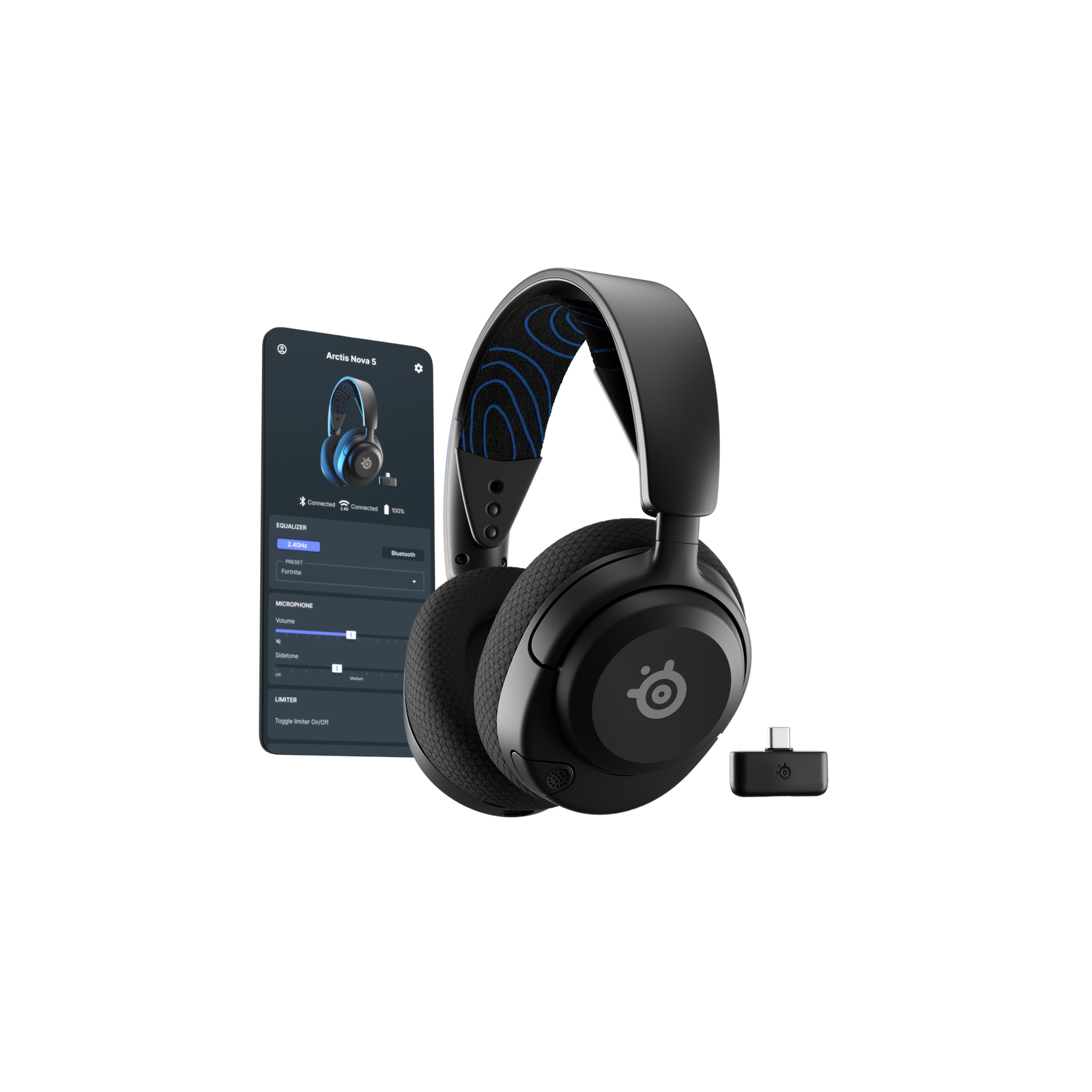 Casque de jeu sans fil SteelSeries Arctis Nova 5P Noir