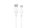 Techancy Cabo De Dados Usb-Type-C Branco 1M TB1776,Carregamento Rápido De 2,4 A, Suporta Transmissão De Dados, Material Pvc-0