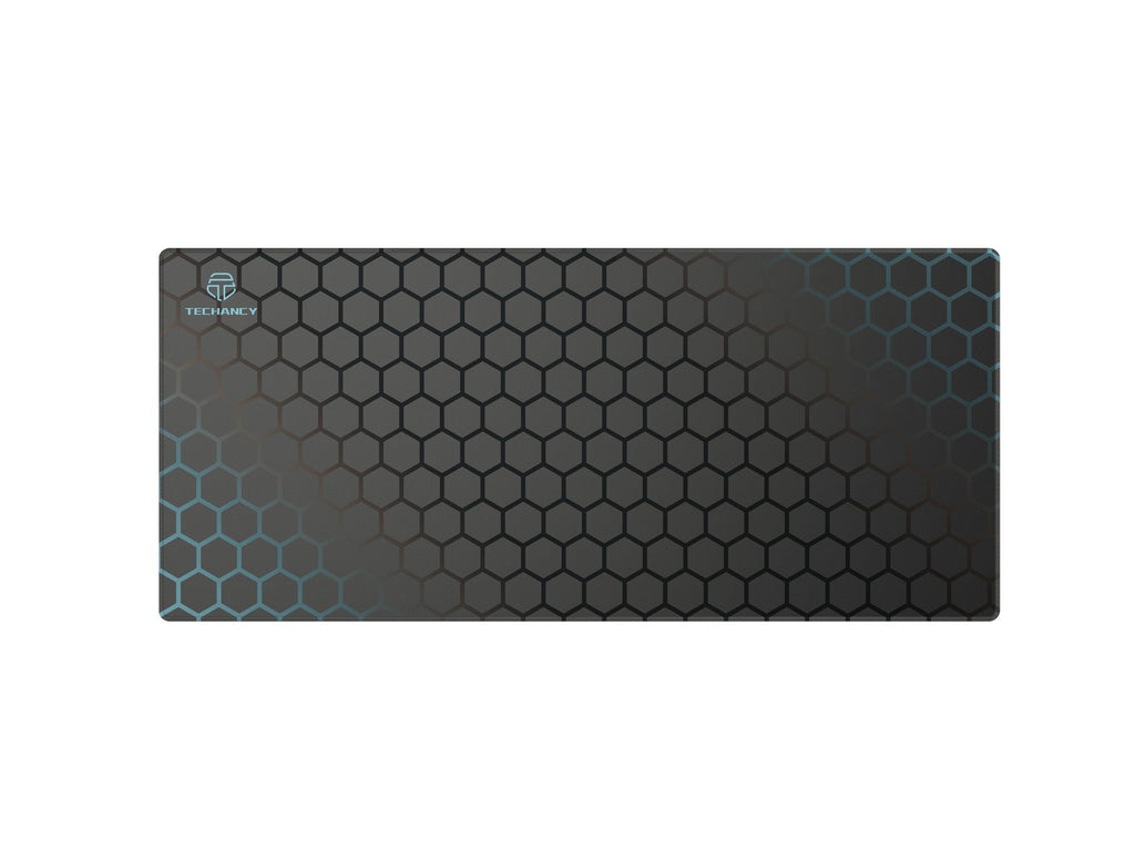 Tapis de souris Techancy 40 x 90 cm, TW2775, caoutchouc antidérapant, adapté aux jeux PC, noir