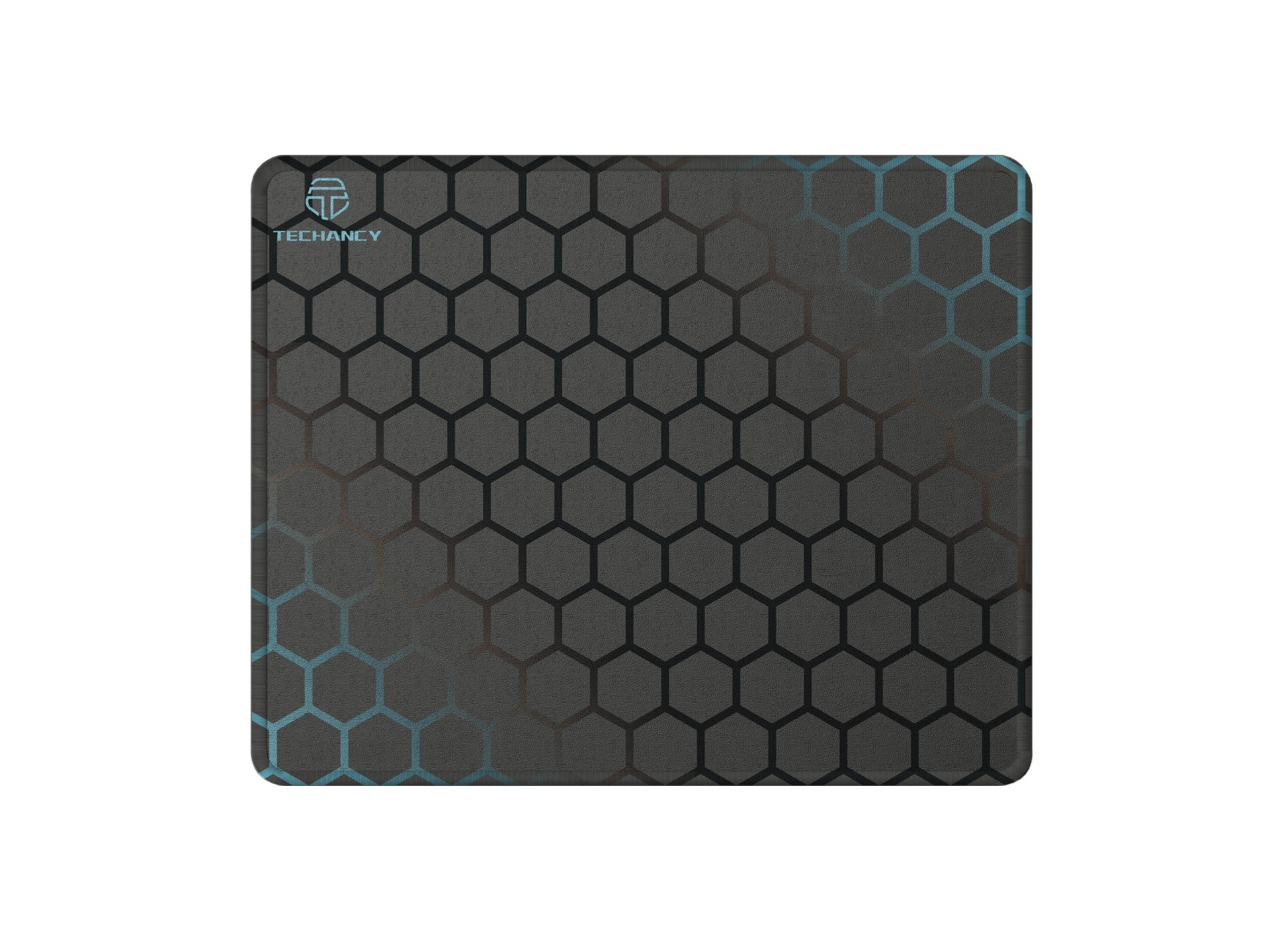 Tapis de souris Techancy 21*26 cm, TW2774, caoutchouc antidérapant, idéal pour les jeux PC, noir