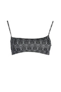 KARL LAGERFELD BEACHWEAR TOP WOMEN'S COSTUME BLACK-0