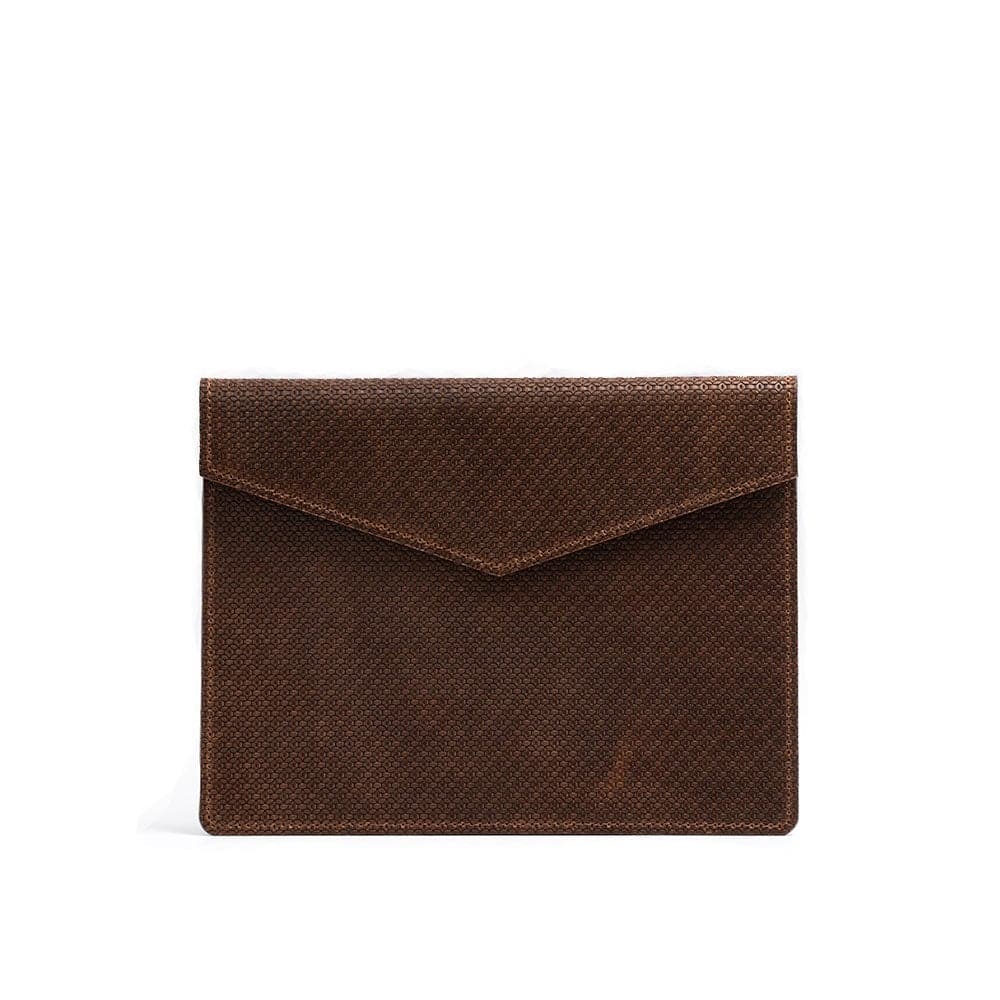 Leather Sleeve for iPad - Geometric Net-0