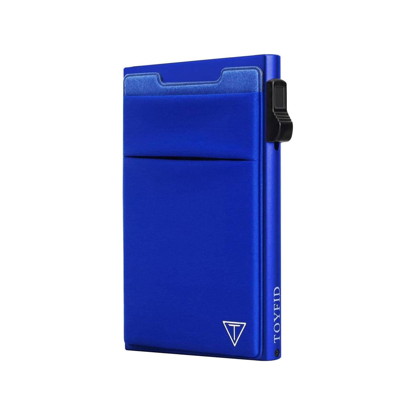 Slim RFID Blocking Wallets,Pop Up Minimalist Card Holder for Men & Women Metal Thin Front Pocket Wallet Credit Card Holder with Elastic Coin Pocket-8